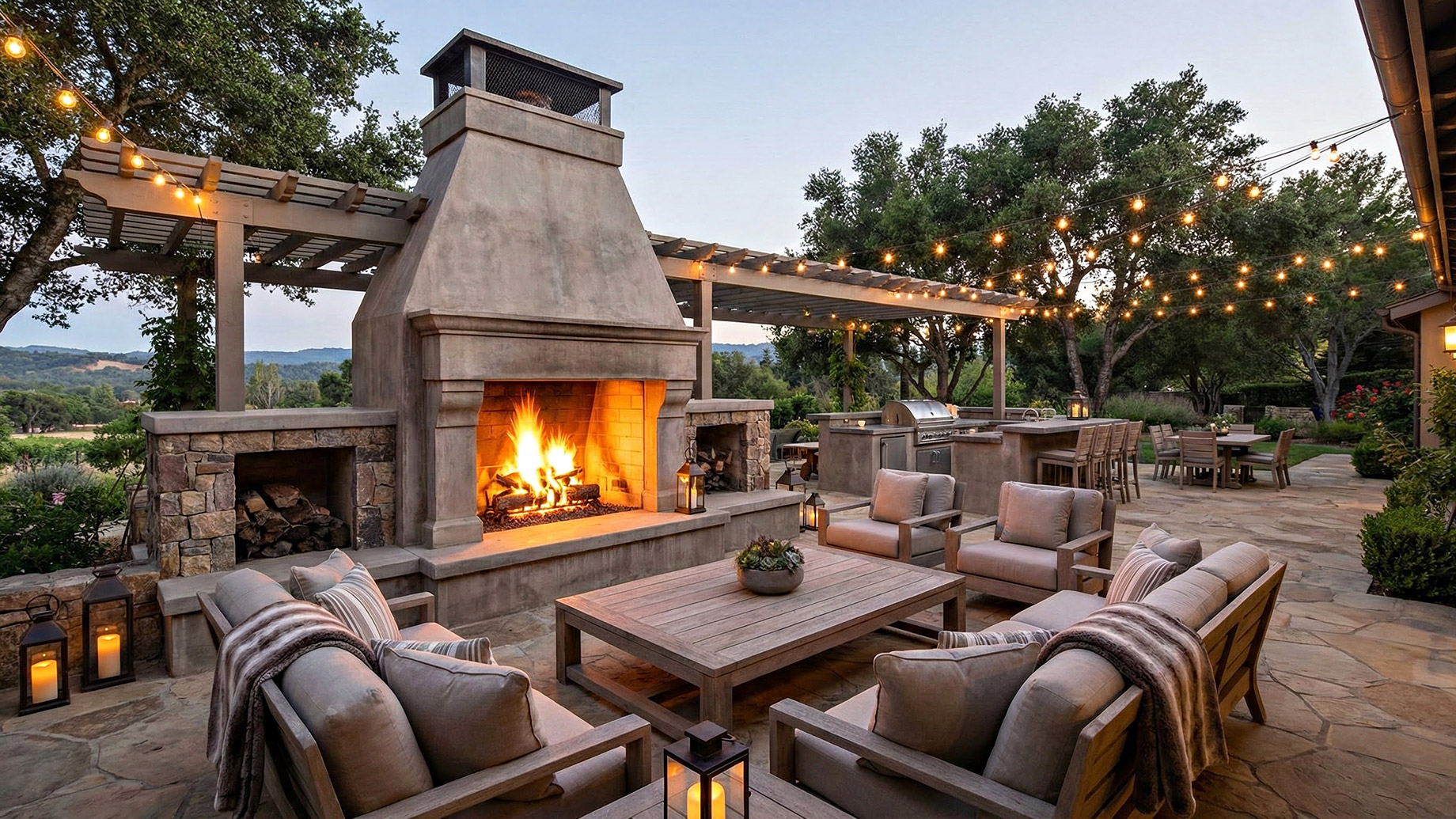 Luxury Outdoor Fireplace Ideas That Extend Patio Season Year-Round – The Pinnacle List