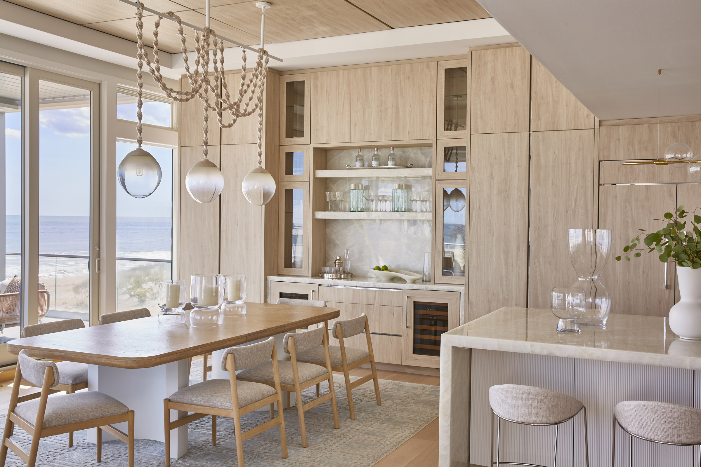 Modern Coastal Retreat on Long Beach Island Blends Contemporary Design with Warm Beachside Living - Ocean Home magazine