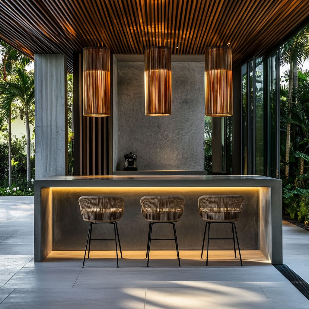 Modern Outdoor Patio Bars: Stylish Designs for Home Entertaining