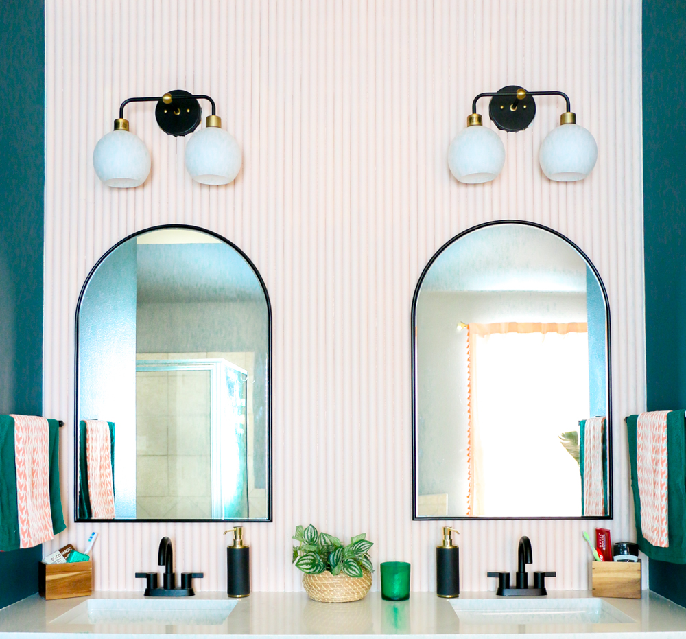Moody Art Deco Master Bathroom Vanity - A Kailo Chic Life