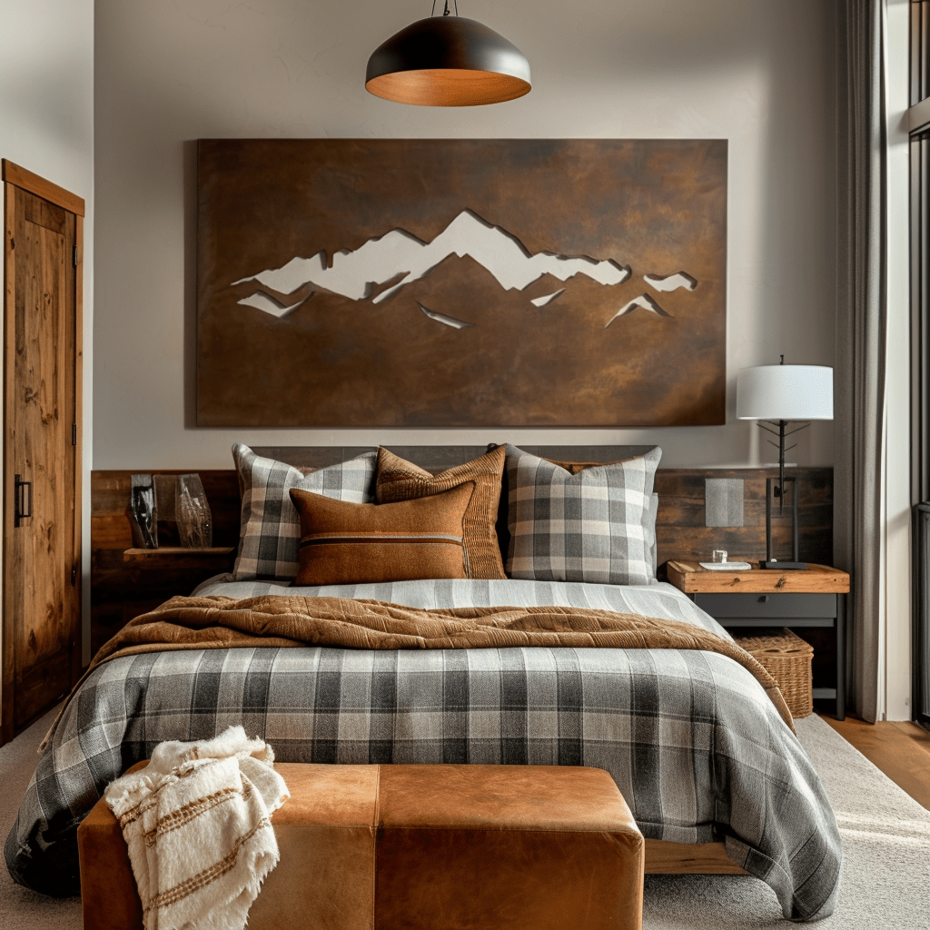 Mountain Metal Wall Art – Benton Lane Home