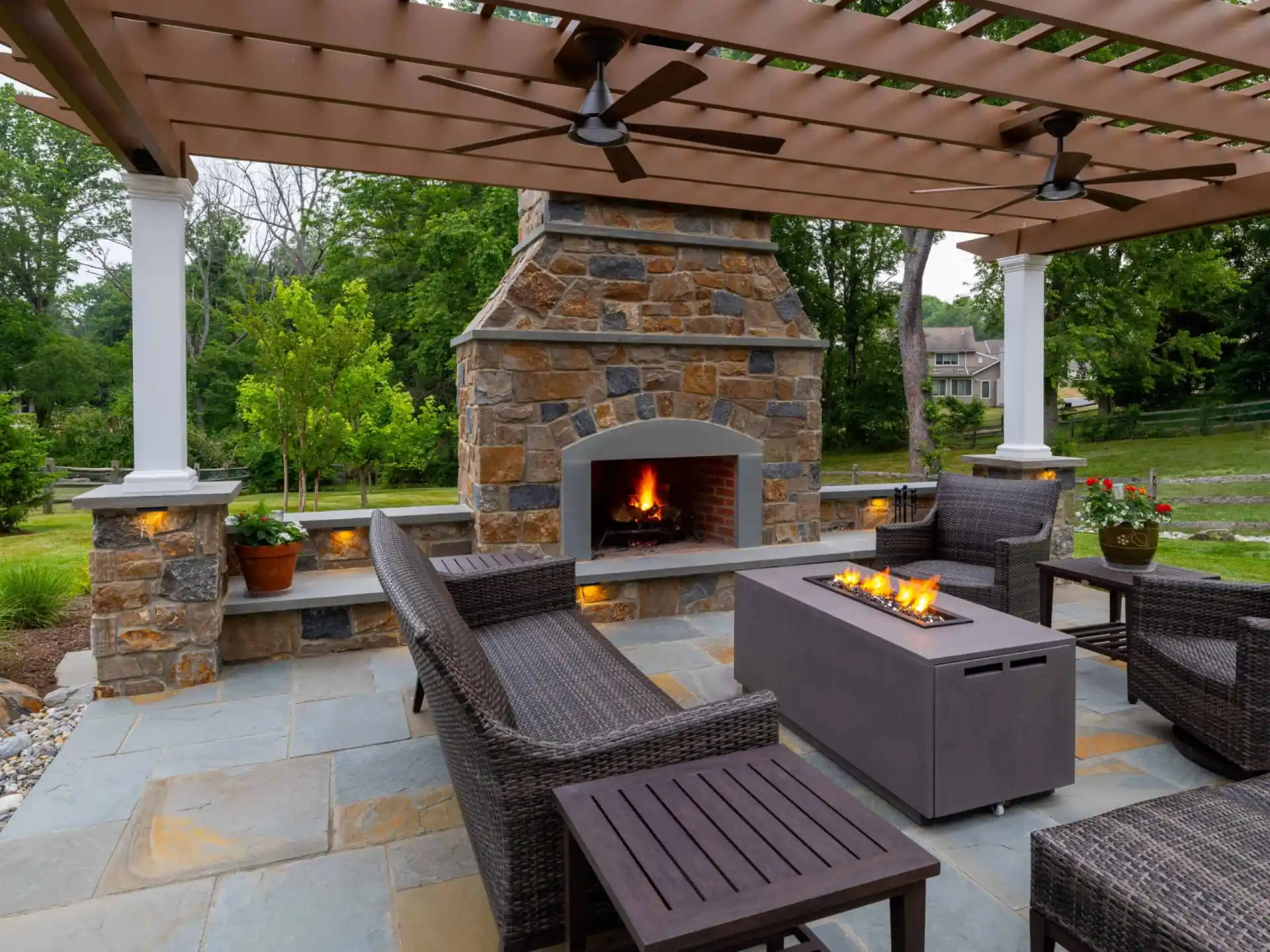 Outdoor Fireplaces & Fire Pits Installation | DiSabatino Landscaping