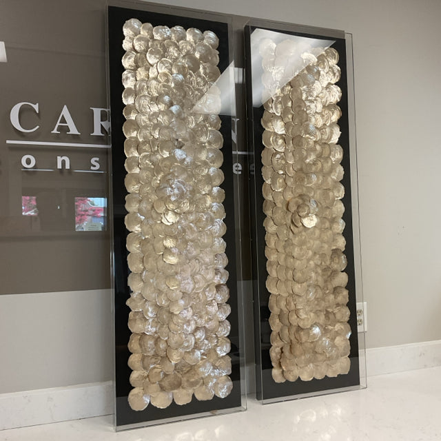 Pair of Capiz Shell Shadow Box – Carolina Consignment LLC