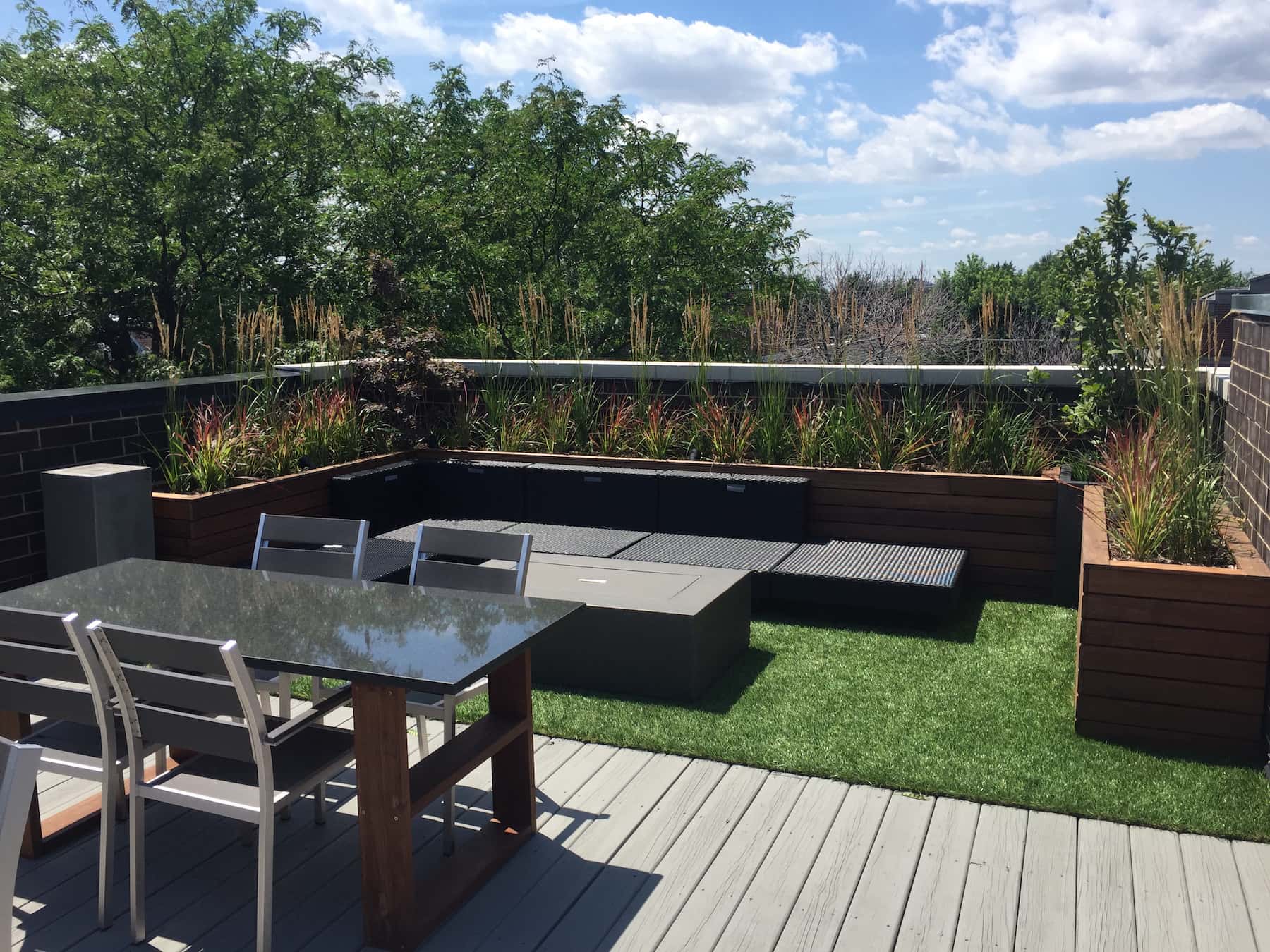 Rooftop Deck And Green Space - Chicago - Landscape Design Build - Denver, CO