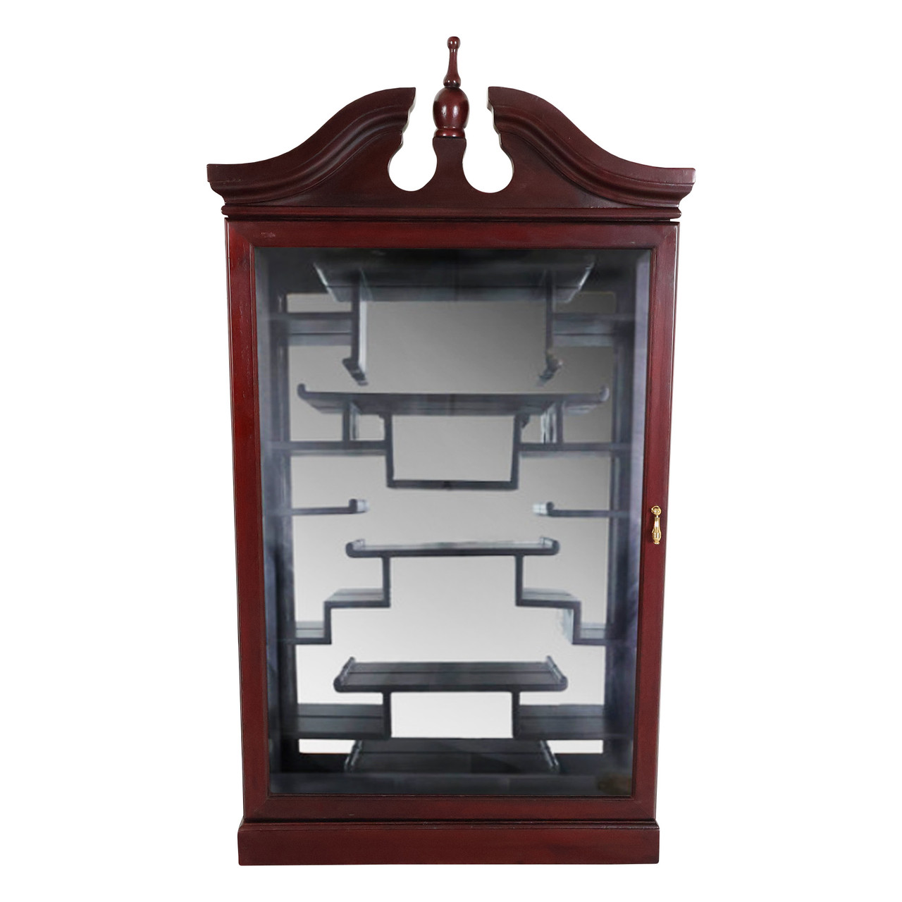 Rosewood Wall Curio Shadow Box For Collectibles