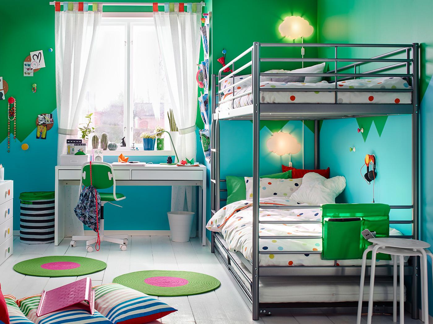 Shared children's bedroom designs for rest and play - IKEA