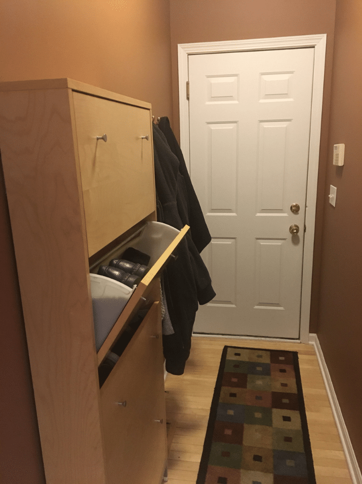 Shoe rack for a narrow hallway | Innovate Home Org - Innovate Home Org