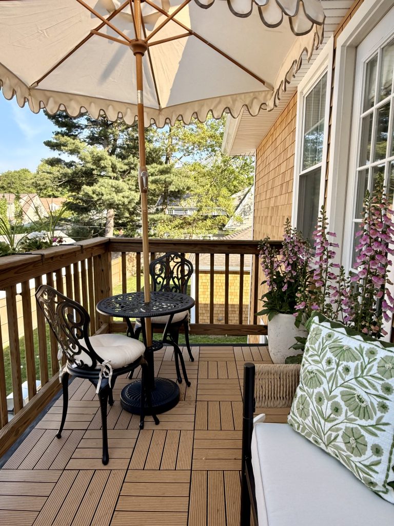 Small Balcony Makeover Idea (Cozy Outdoor Transformation) - Painting by the Penny