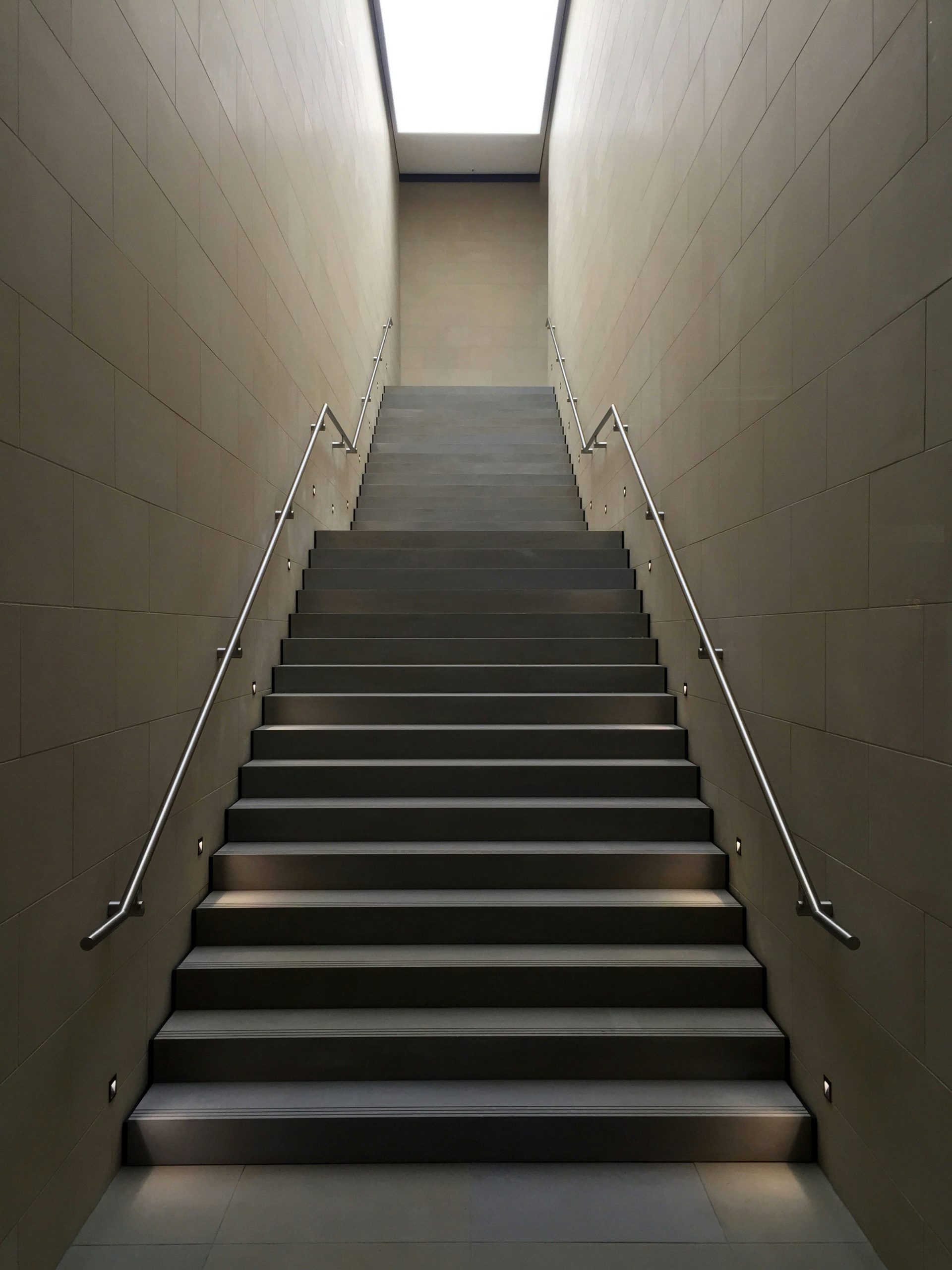Stone staircase in the Edinburgh Apple Store