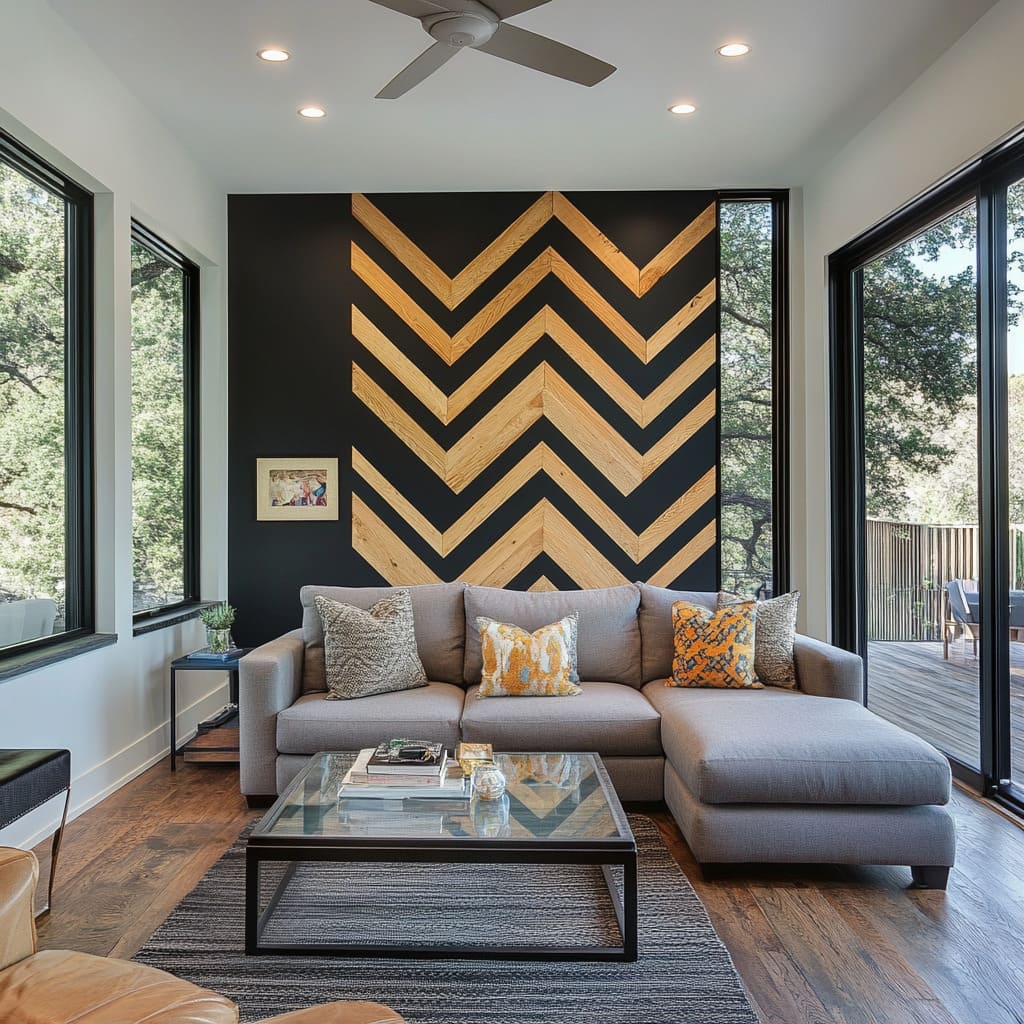 Stunning Black Accent Wall Ideas for Your Living Room |