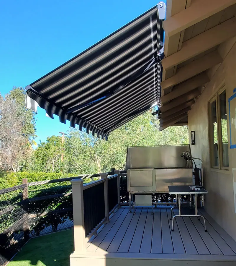 Sunbrella Fabric Retractable Patio Awnings in Rancho Santa Fe, CA | Sunmaster Recent Project