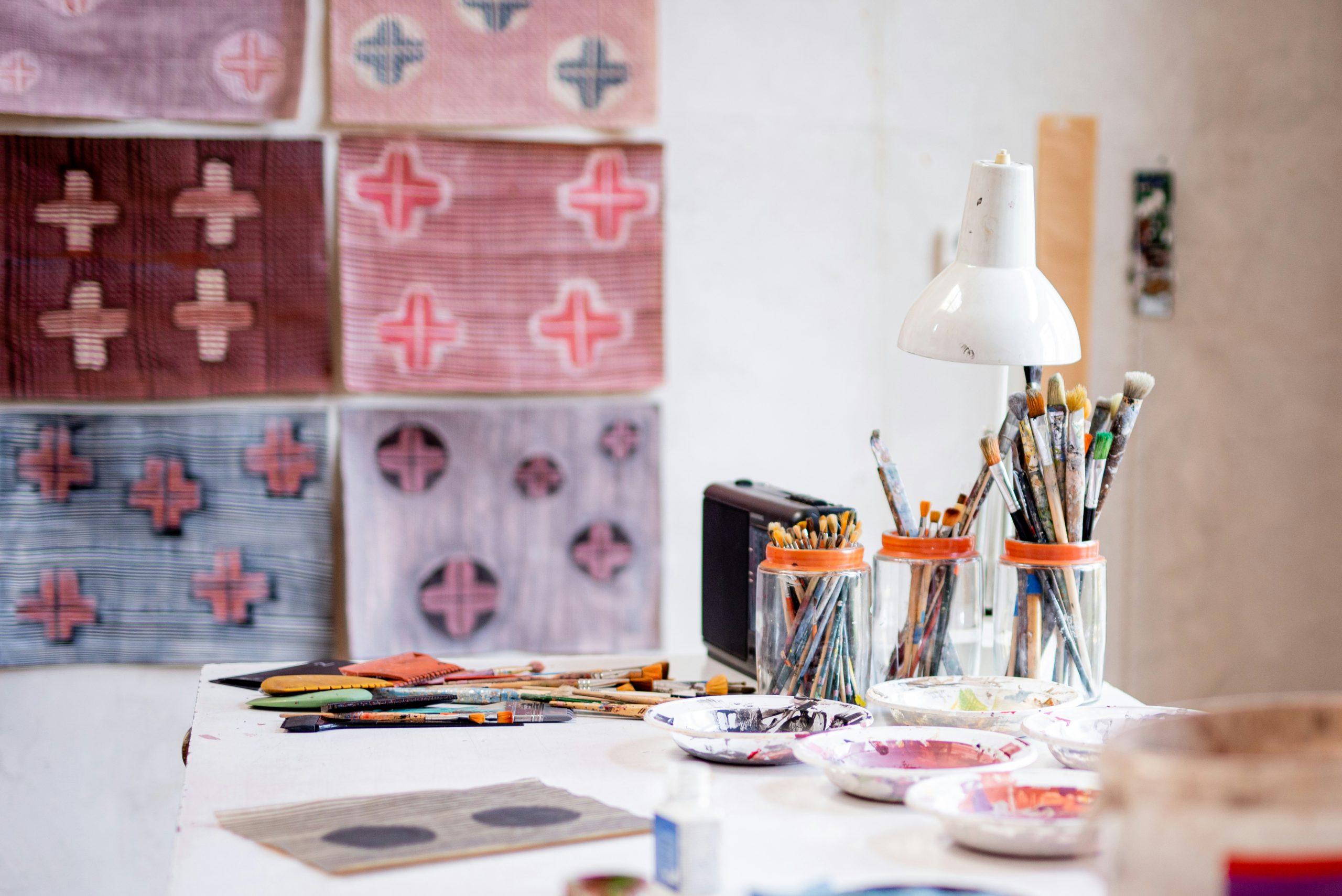 the artist's studio • in the atelier of the Italian artist and decorator Francesca Zoboli 