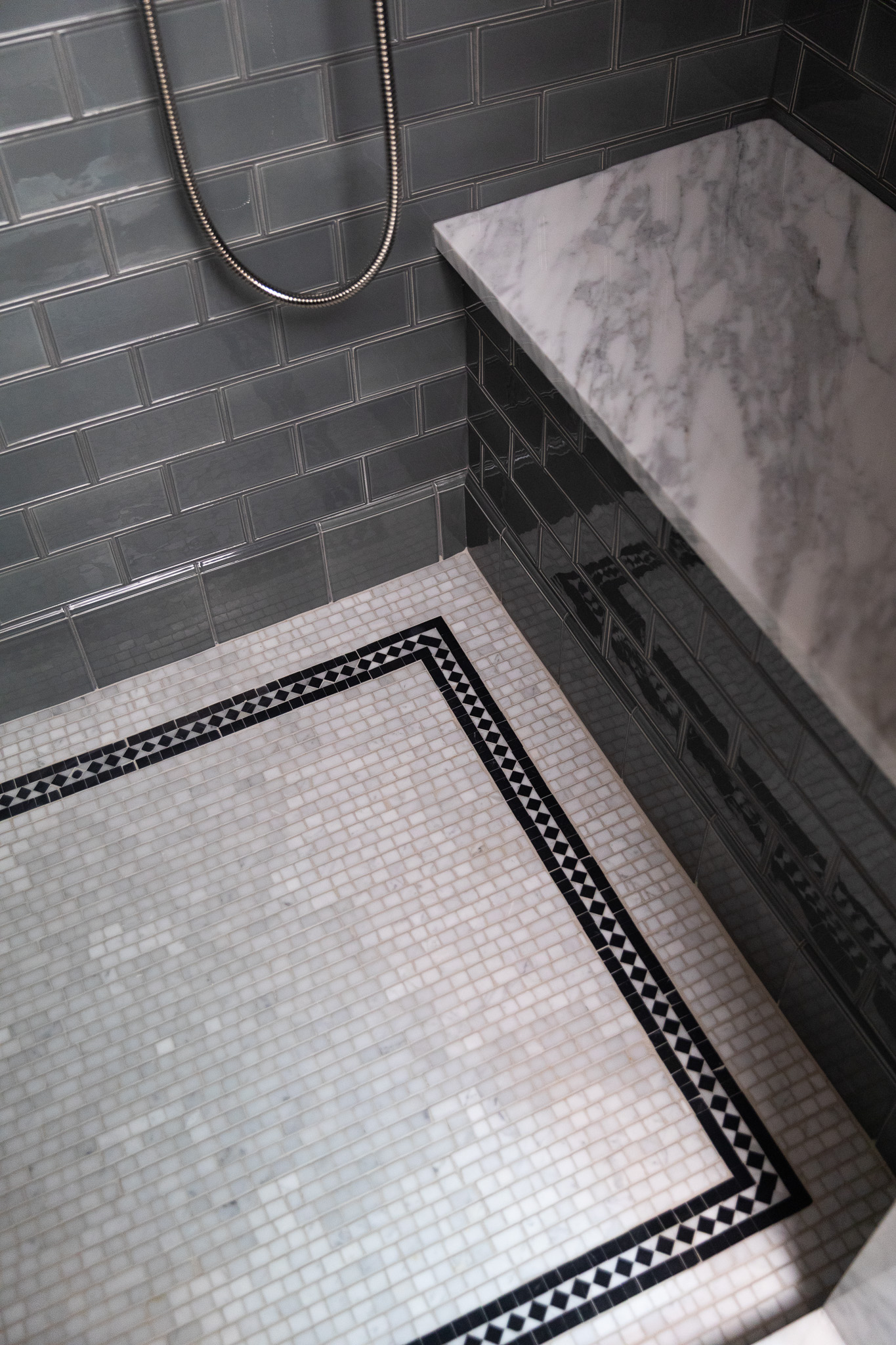 The Tile That Started It All: Creating Our Moody Modern Traditional Bathroom - Chris Loves Julia