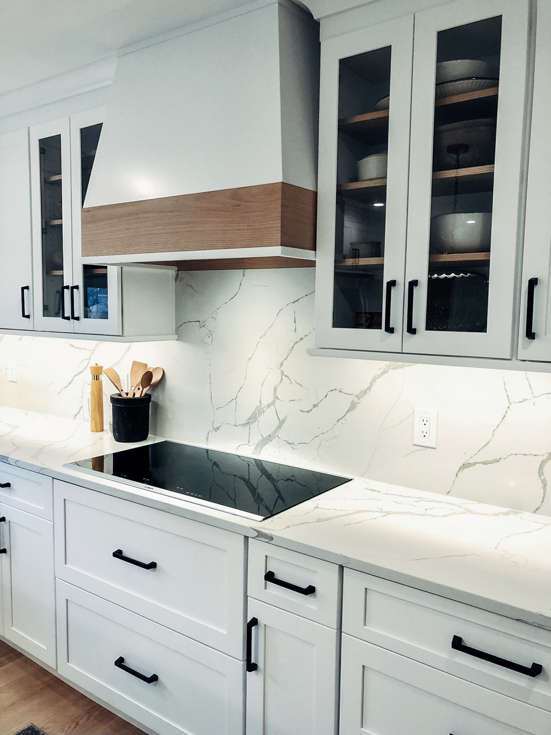 Warm White Natural Wood Kitchen - The Inspired Kitchen