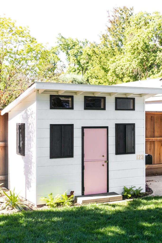 Wooden Playhouse for Kids » DIY from Lovely Indeed