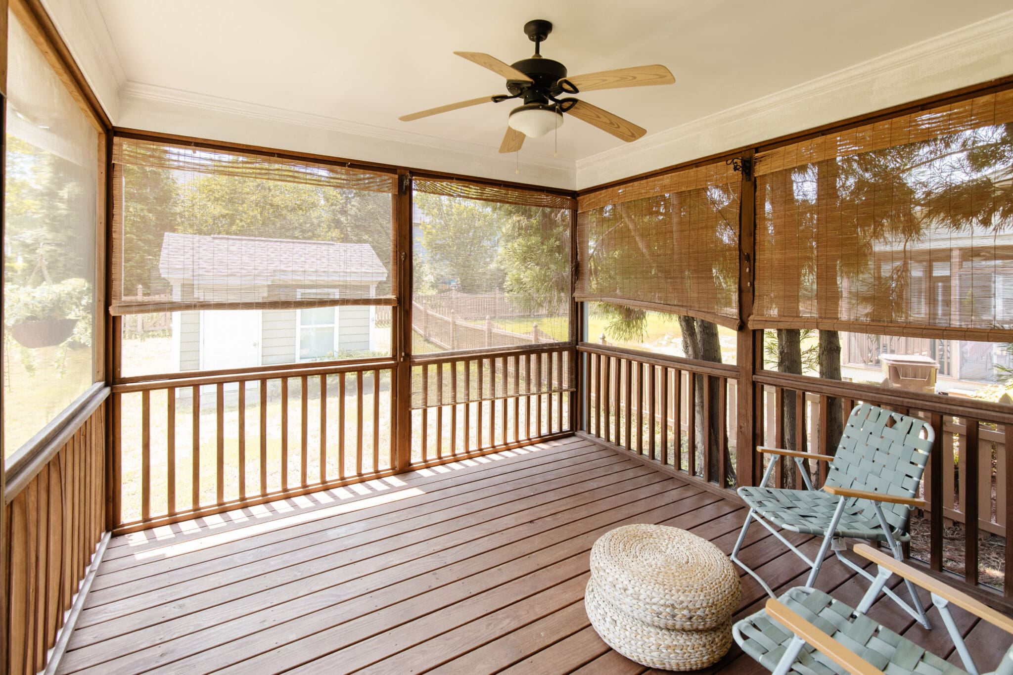 A Screened in Porch Makeover - Chris Loves Julia